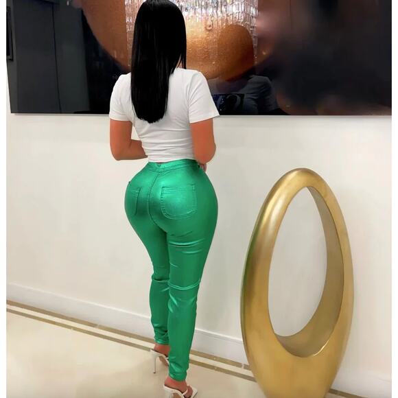 JC JQ Metallic Blue Disco Jeans – NWT – Size XL - Picture 9 of 11